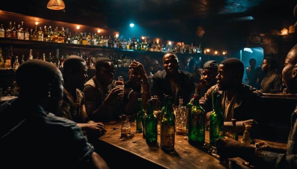 Heavy drinking patterns South Africa