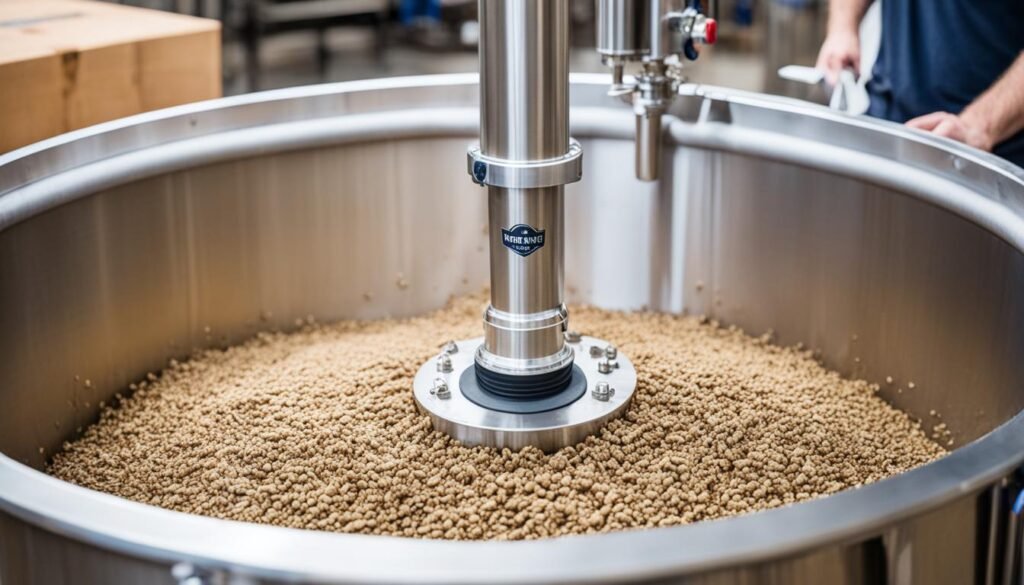 Lautering process in brewing