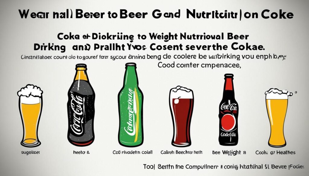 nutritional comparison beer vs Coke